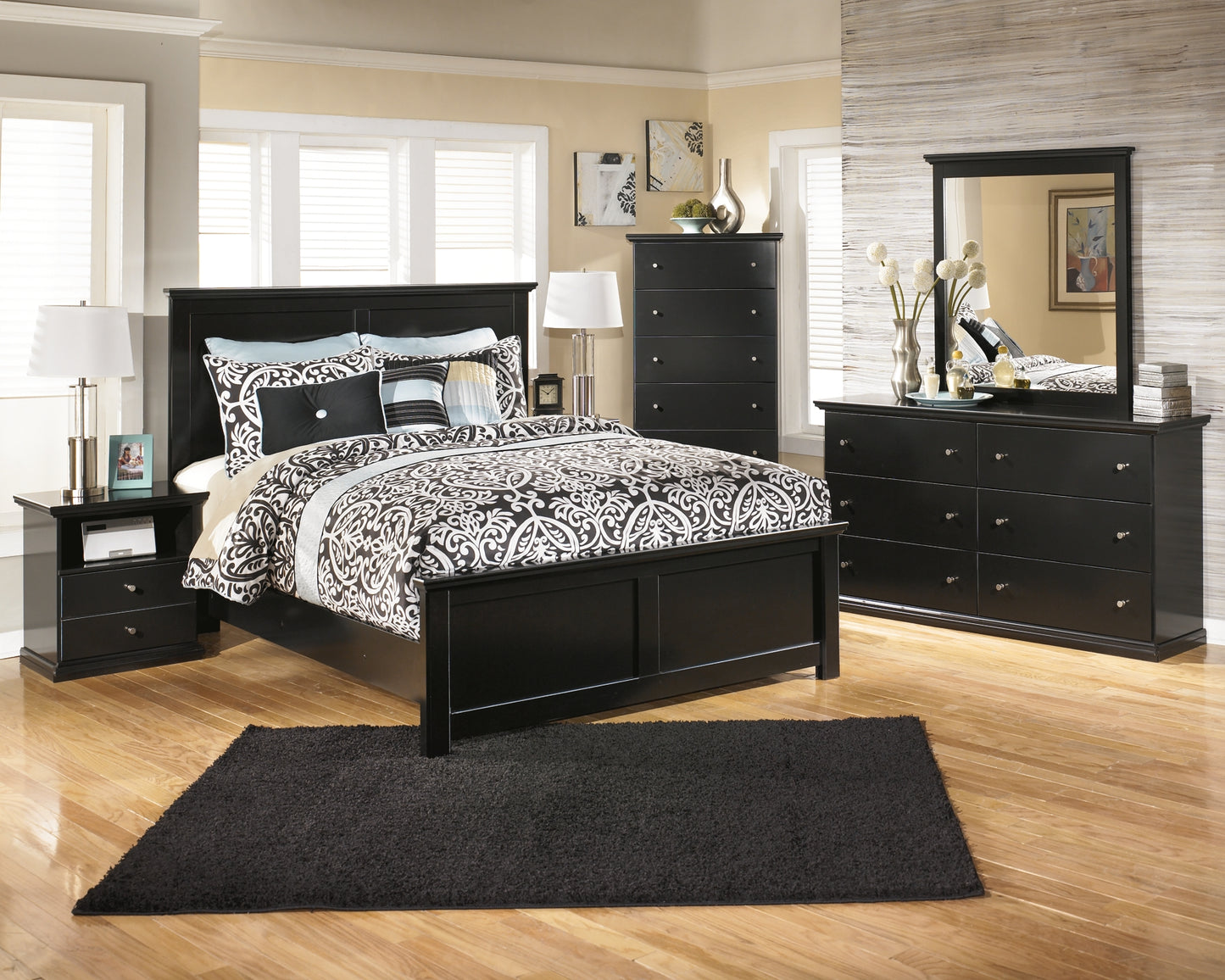 Maribel King Panel Bed