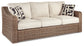 Beachcroft Outdoor Sofa with Coffee Table and End Table