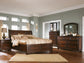 Porter  Sleigh Bed With Mirrored Dresser