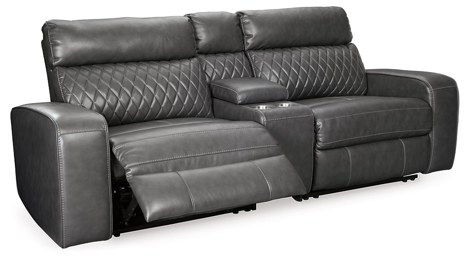 Samperstone 3-Piece Power Reclining Sectional Loveseat