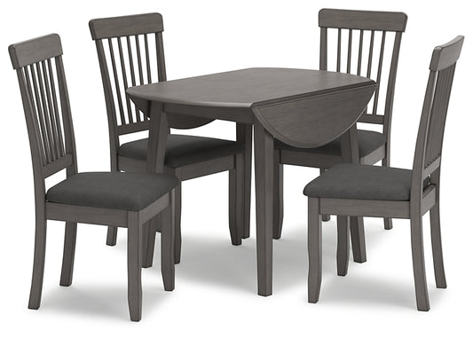 Shullden Dining Table and 4 Chairs