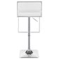 Alameda Adjustable Bar Stool Chrome and White