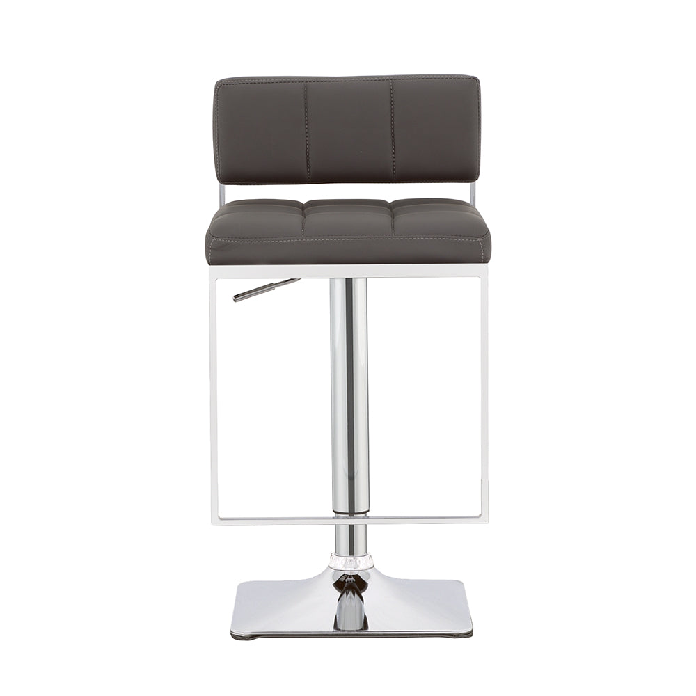 Alameda Adjustable Bar Stool Chrome and Grey