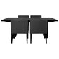 Catherine 5-piece Rectangular Dining Table Set Black