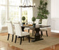 Parkins 5-piece Rectangular Dining Table Set Rustic Espresso