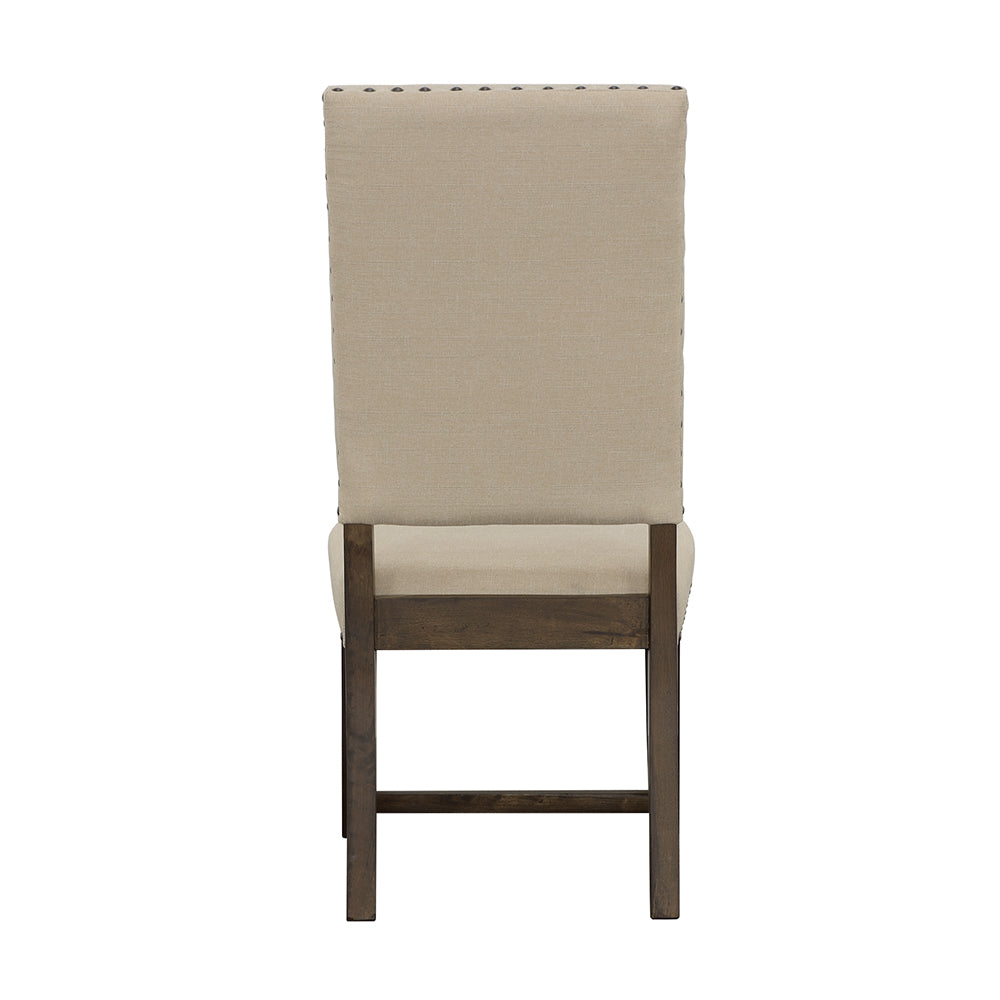 Twain Upholstered Dining Side Chair Beige (Set of 2)