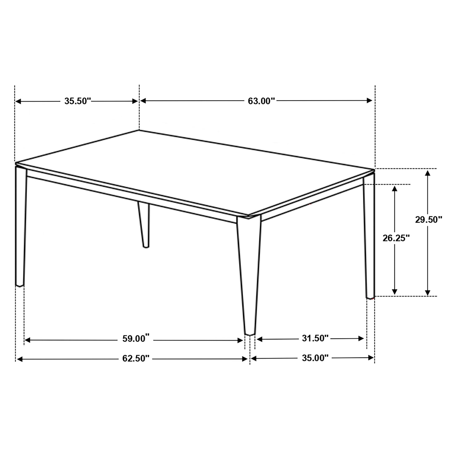 Stevie 5-piece Rectangular Dining Table Set Grey and Black