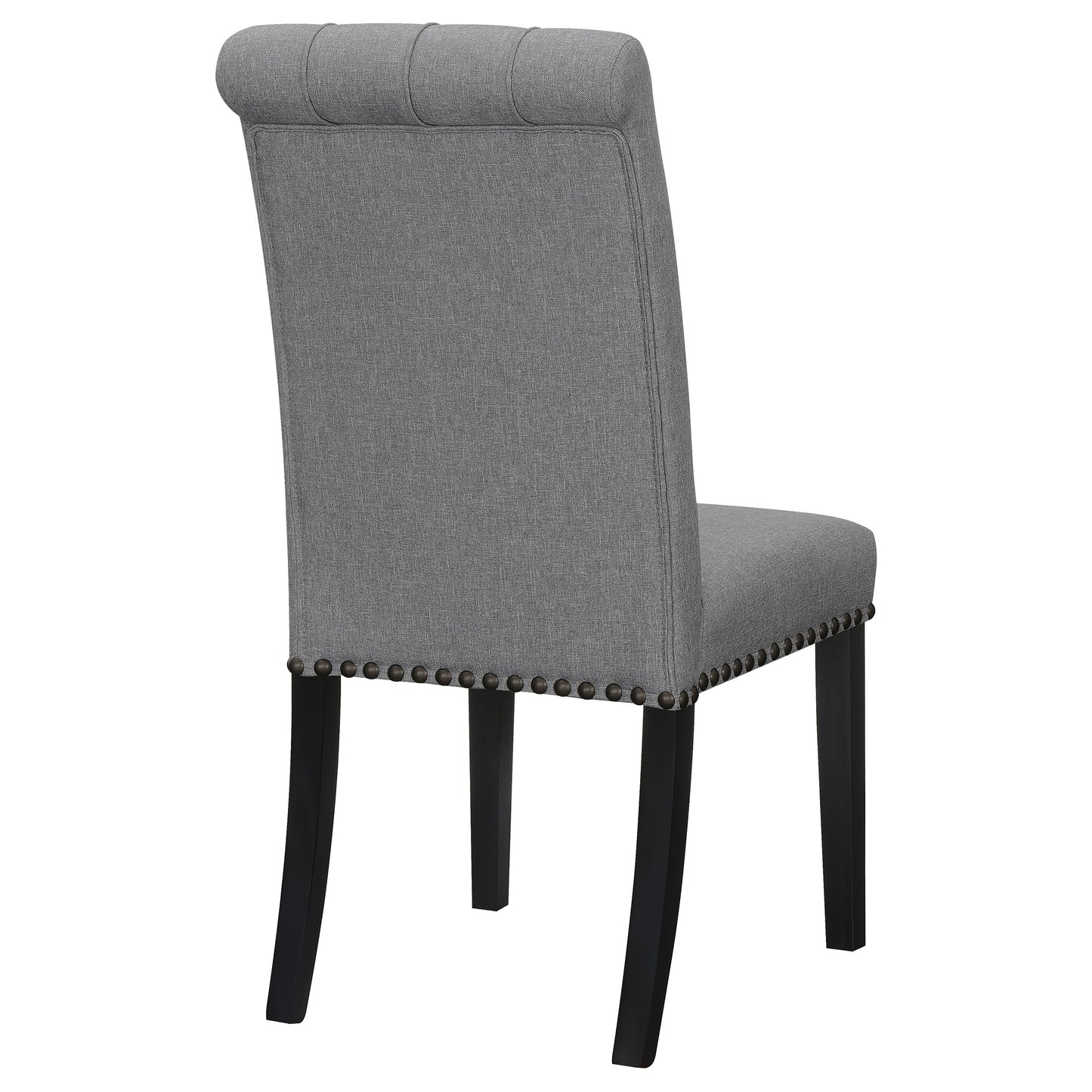 Alana Fabric Upholstered Dining Side Chair Grey (Set of 2)