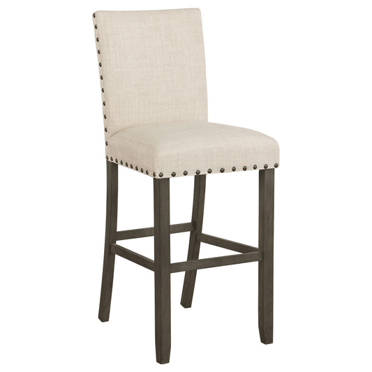 Ralland Fabric Upholstered Bar Chair Beige (Set of 2)