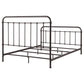 Livingston Metal Eastern King Open Frame Bed Dark Bronze