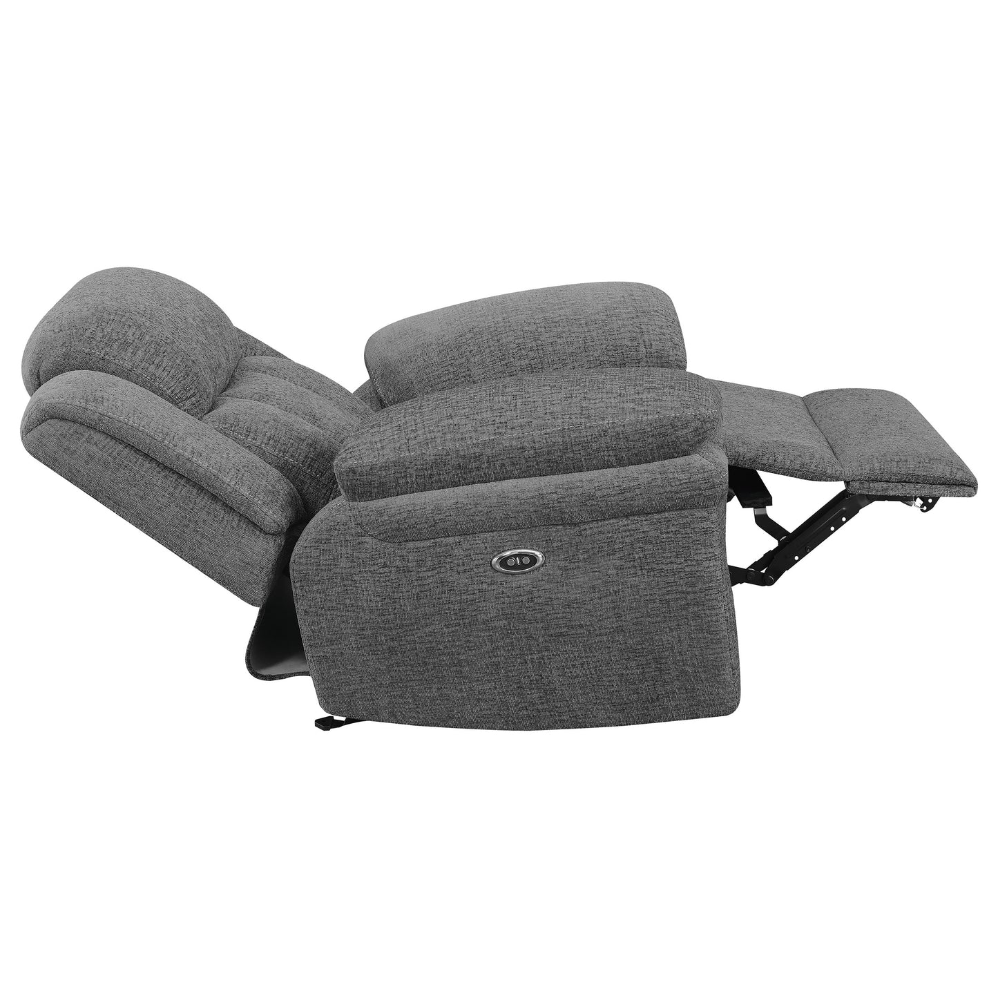 Bahrain Upholstered Power Glider Recliner Charcoal