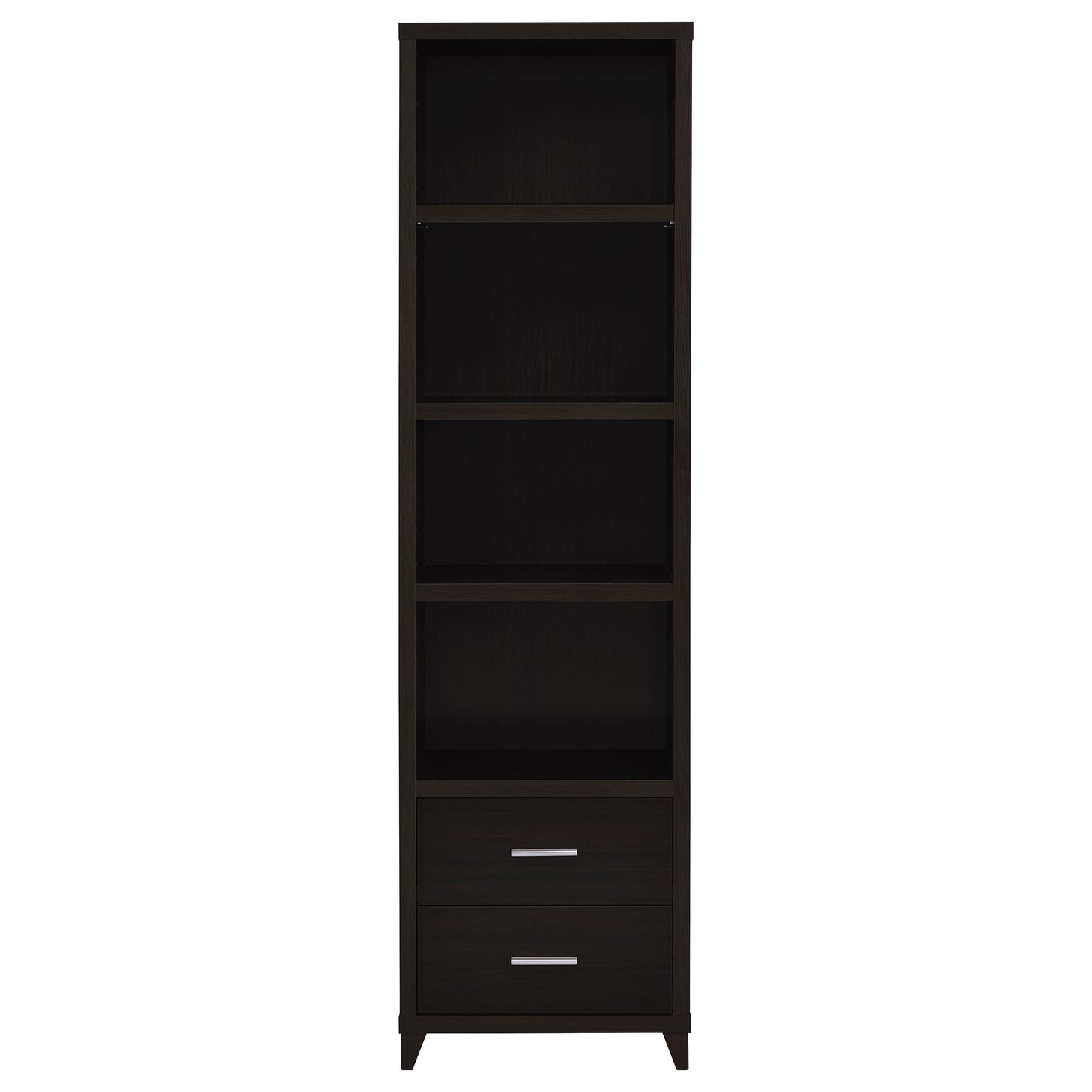 Lewes 4-shelf Engineered Wood Media Tower Cappuccino