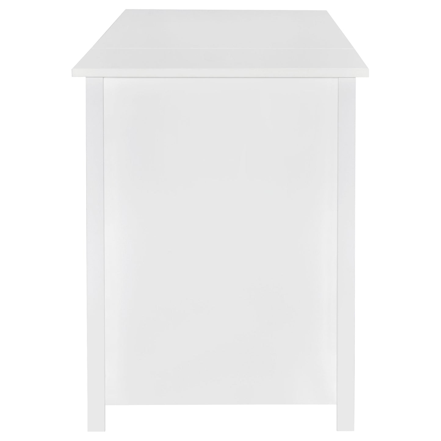 Dylan 60-inch 4-drawer Lift Top Office Desk White High Gloss