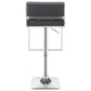 Alameda Adjustable Bar Stool Chrome and Grey