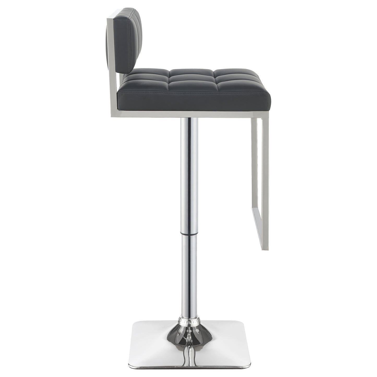 Alameda Adjustable Bar Stool Chrome and Grey