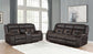 Greer 2-piece Upholstered Reclining Sofa Set Brown