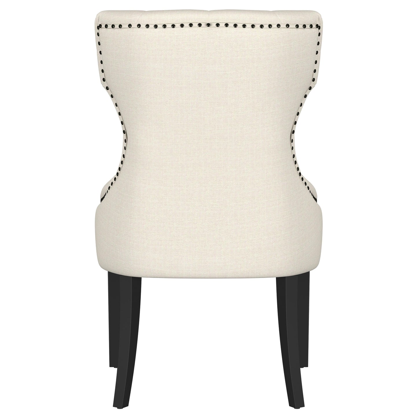 Baney Fabric Upholstered Dining Side Chair Beige and Black