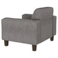 Deerhurst 3-piece Upholstered Track Arm Sofa Set Charcoal