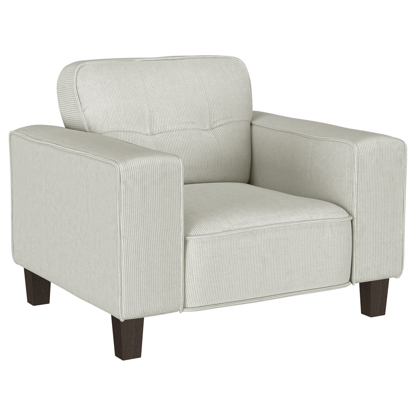 Deerhurst 3-piece Upholstered Track Arm Sofa Set Greige