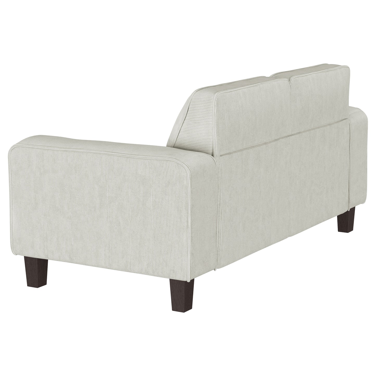 Deerhurst Upholstered Track Arm Tufted Loveseat Greige