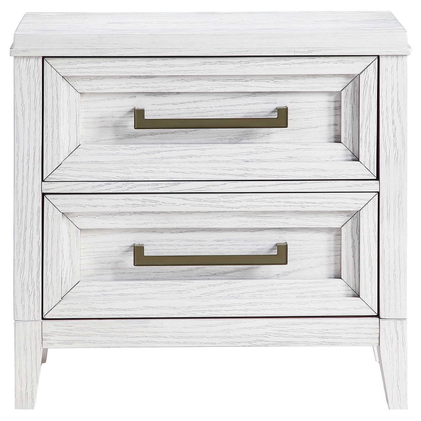 Marielle 2-drawer Nightstand Bedside Table Distressed White