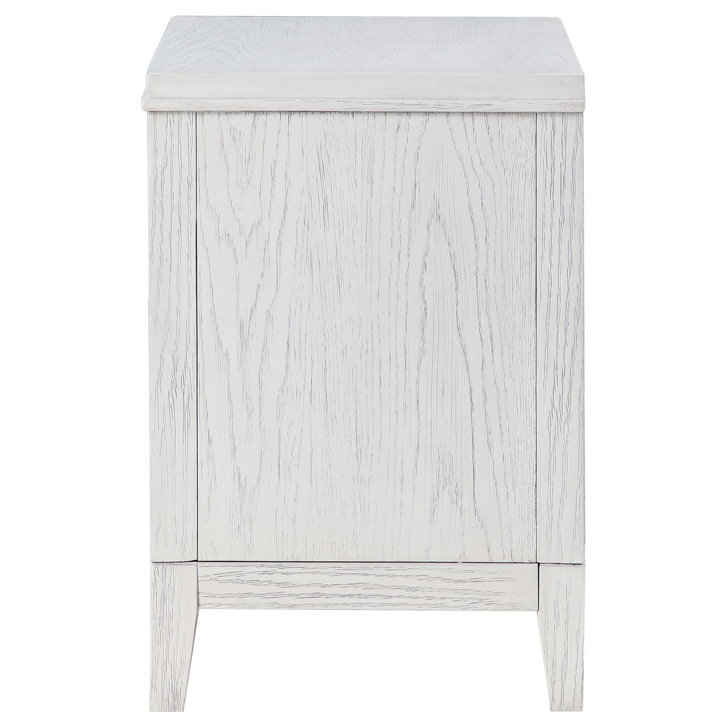 Marielle 2-drawer Nightstand Bedside Table Distressed White