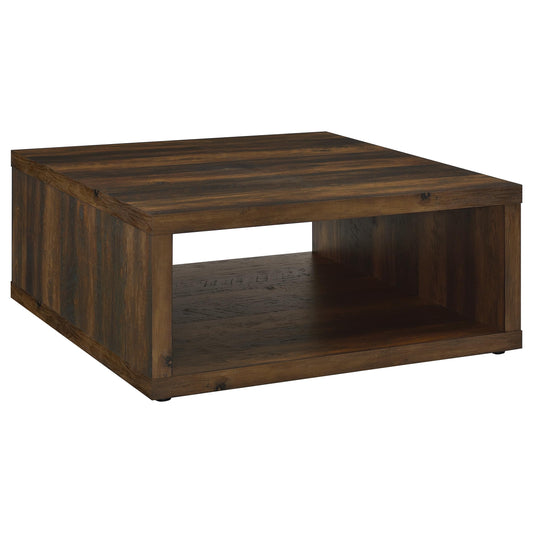 Frisco Square Engineered Wood Coffee Table Dark Pine