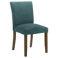 Cantley Upholstered Dining Side Chair Teal Blue (Set of 2)