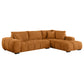 Camacho Upholstered Chaise Sectional Sofa Orange