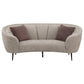 Ellorie 3-piece Upholstered Curved Sofa Set Beige