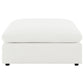 Raleigh Boucle Upholstered Ottoman Ivory