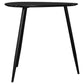 Odessa Triangular Solid Wood End Table Black