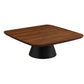 Eason 2-piece Coffee Table Set Walnut and Black