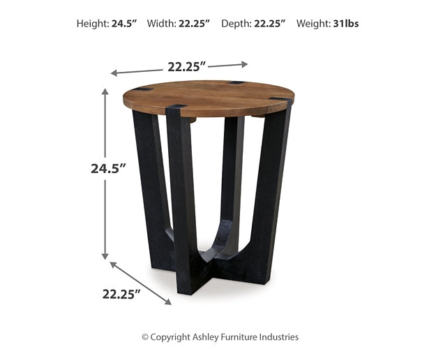 Hanneforth Coffee Table with 1 End Table