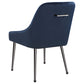 Mayette Upholstered Dining Side Chair Blue (Set of 2)