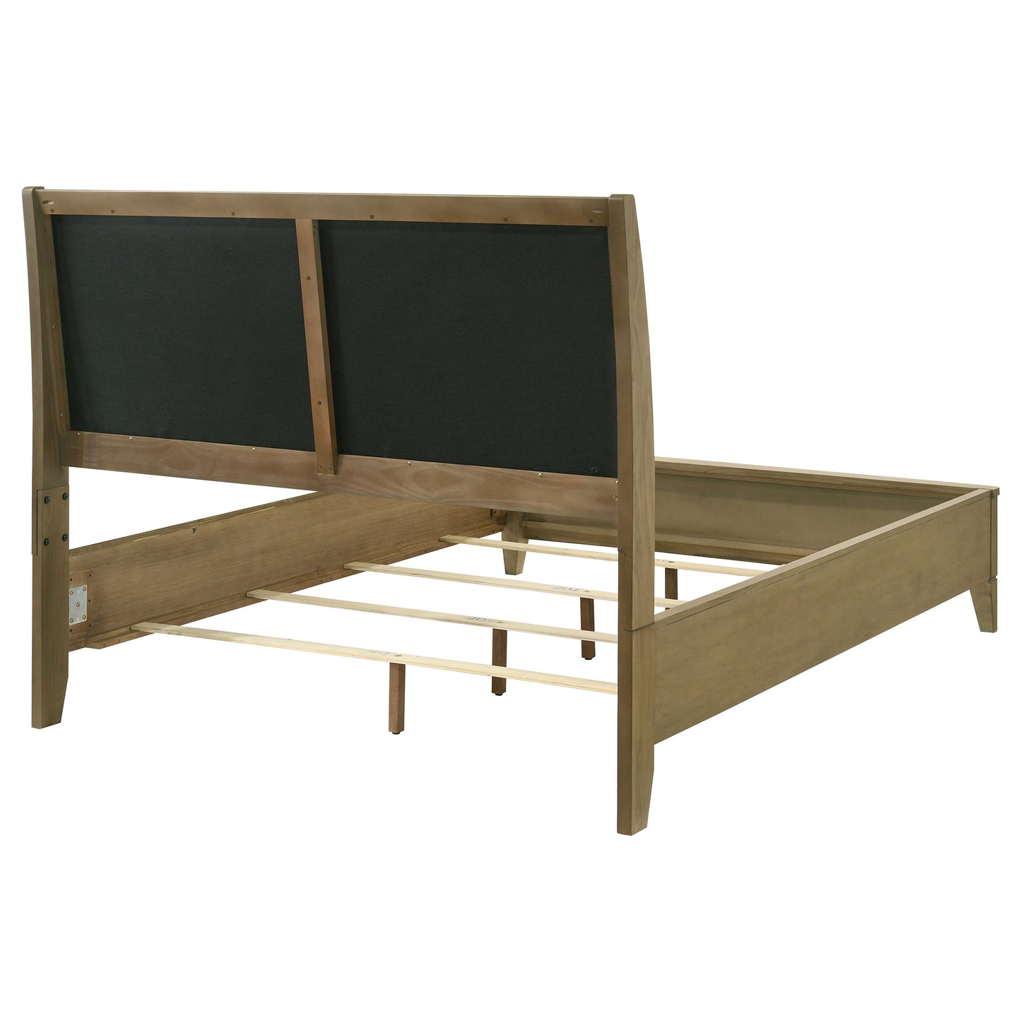 Granada Upholstered California King Panel Bed Natural Pine