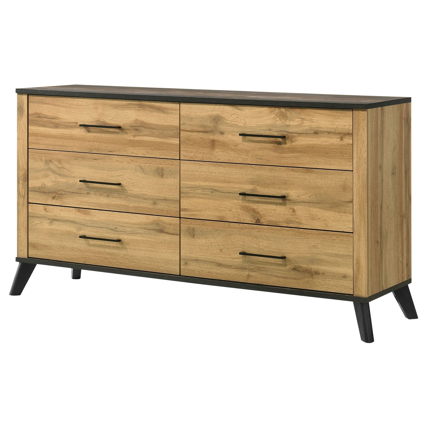 Kaywood 6-drawer Dresser Cabinet Natural Pine