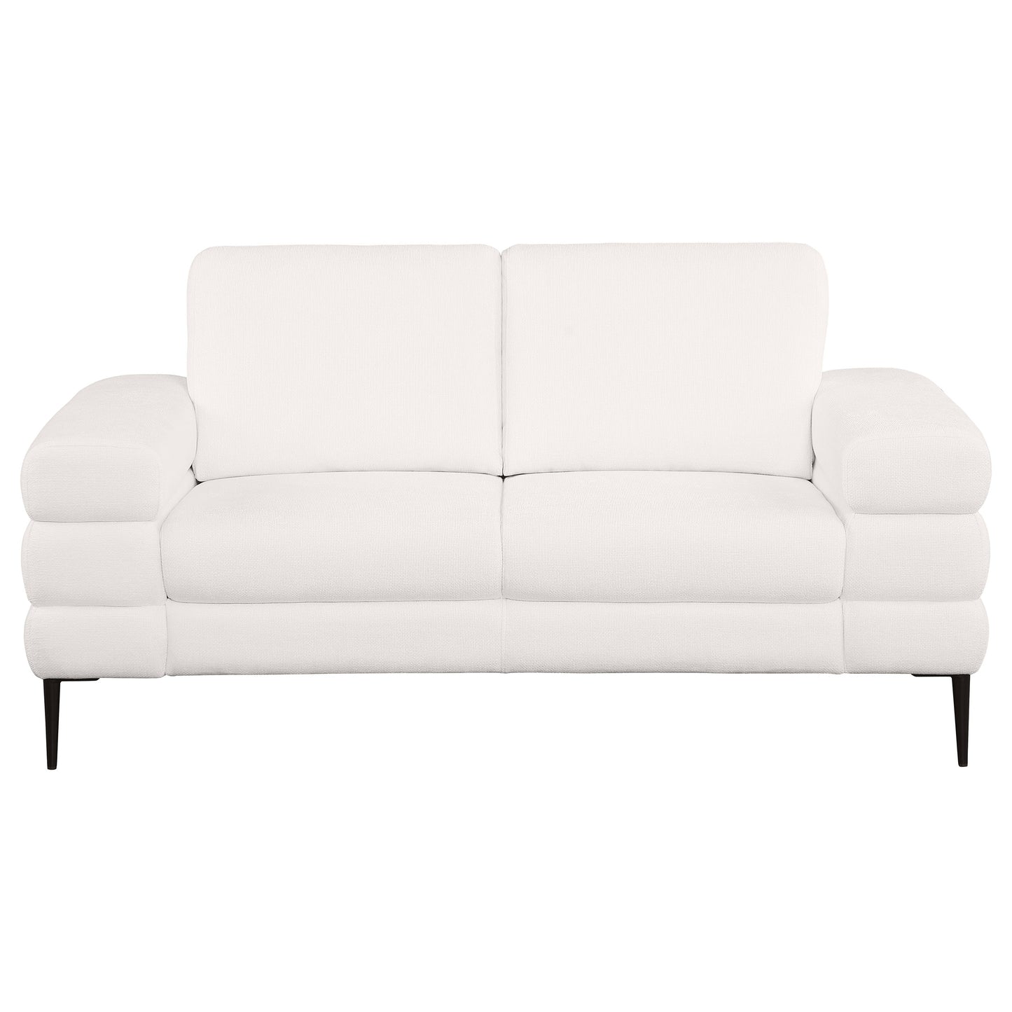 Jessel 3-piece Chenille Upholstered Sofa Set Ivory