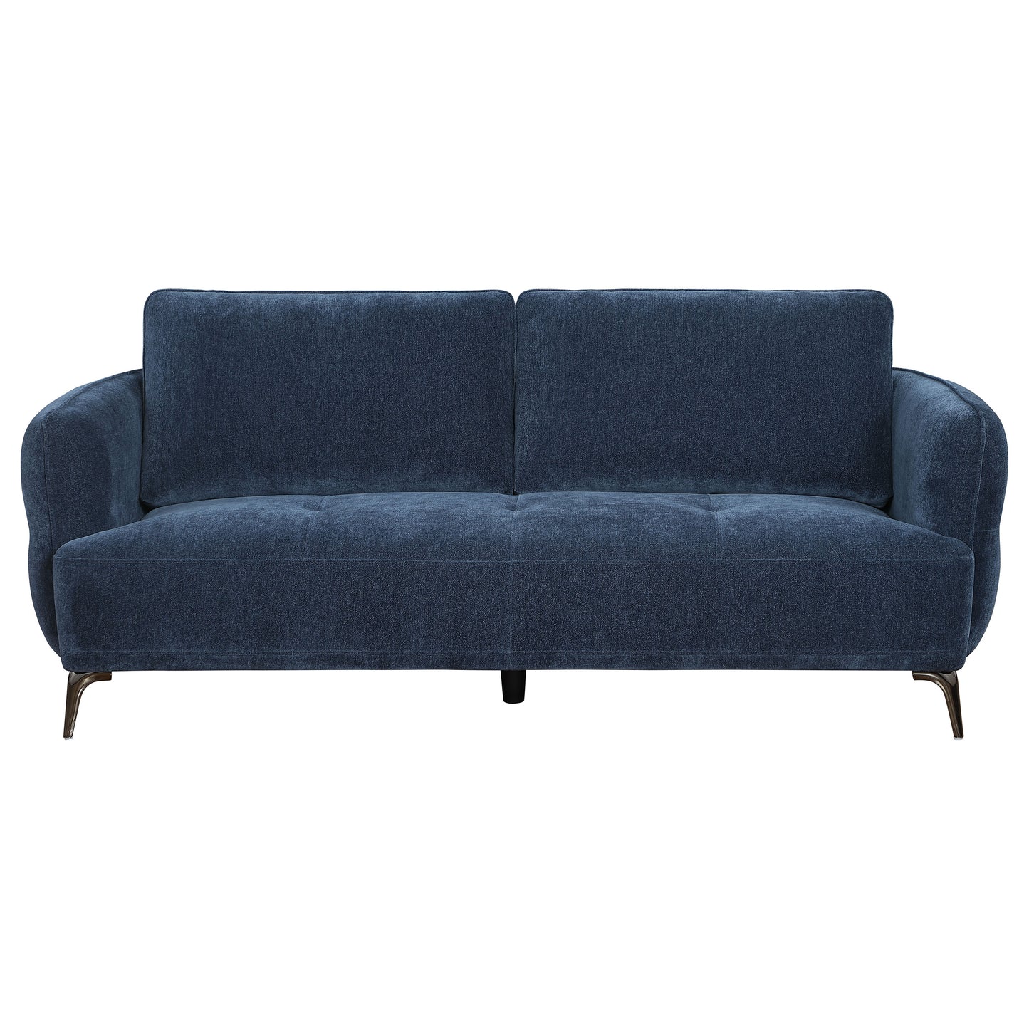 Lively 2-piece Chenille Upholstered Sofa Set Blue