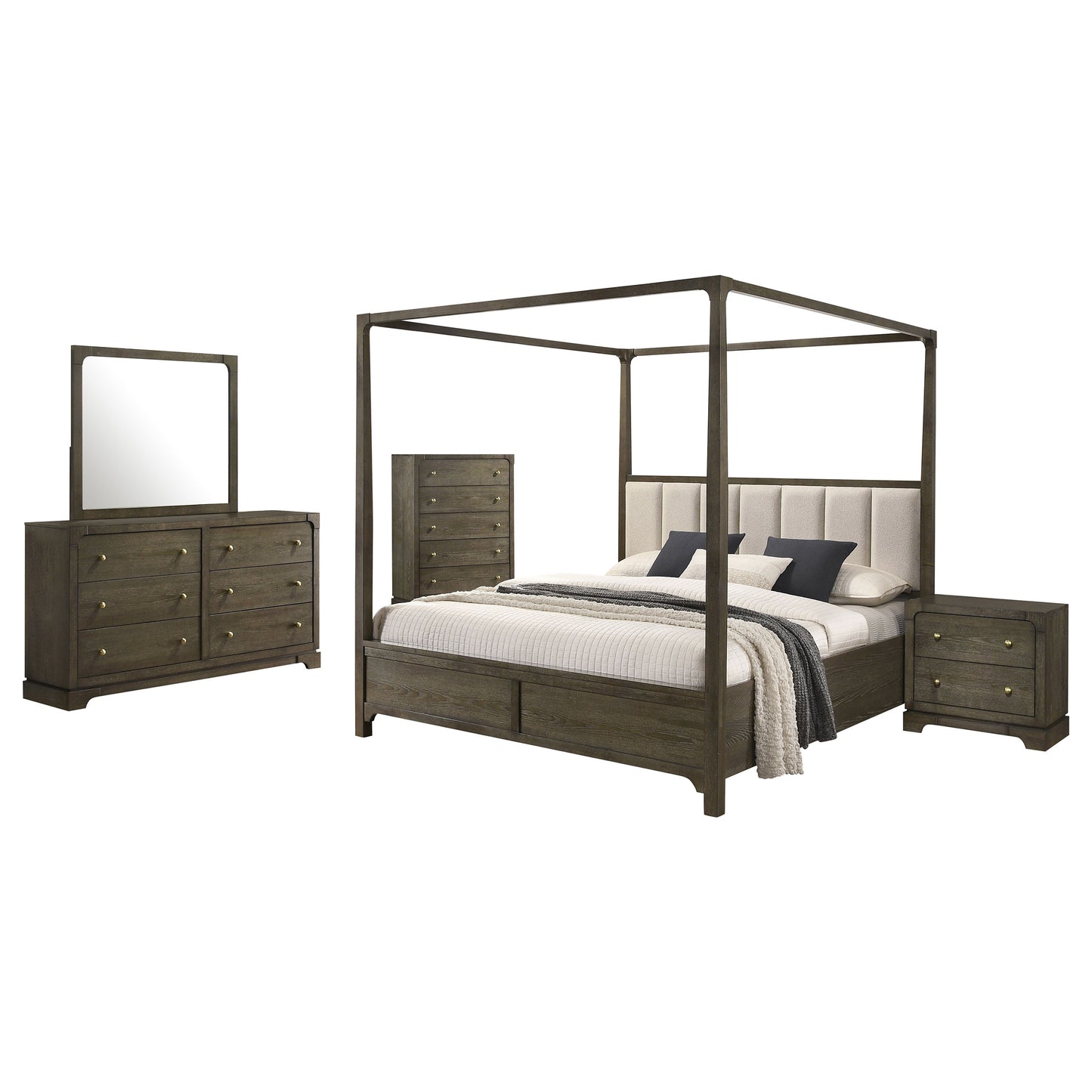 Gran Park 5-piece Queen Bedroom Set Dark Cocoa