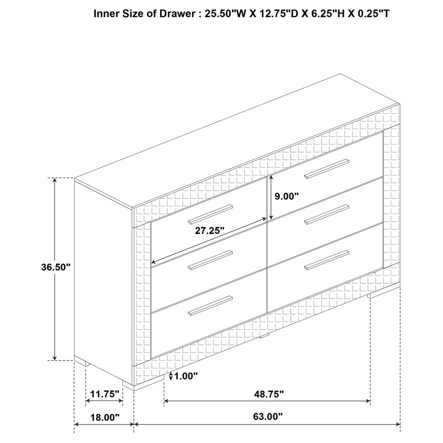 Ives 5-piece Queen Bedroom Set Grey High Gloss