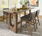 Cabalynn Counter Height Dining Table and 4 Barstools