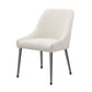 Mayette Upholstered Dining Side Chair Ivory (Set of 2)