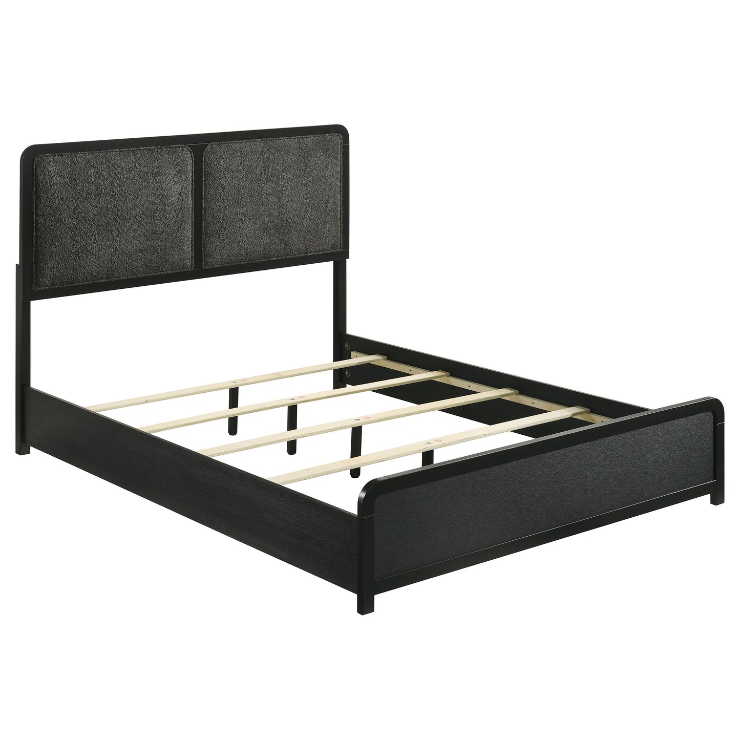 Cavelle 47-inch Upholstered Queen Bed Black