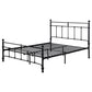 Novak 48-inch Metal Queen Open Frame Bed Matte Black