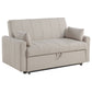 Portland Boucle Upholstered Sleeper Sofa Bed Latte