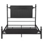 Cameron 51-inch Metal Eastern King Panel Bed Black