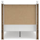 Mollviney Full Panel Headboard with Mirrored Dresser and Nightstand