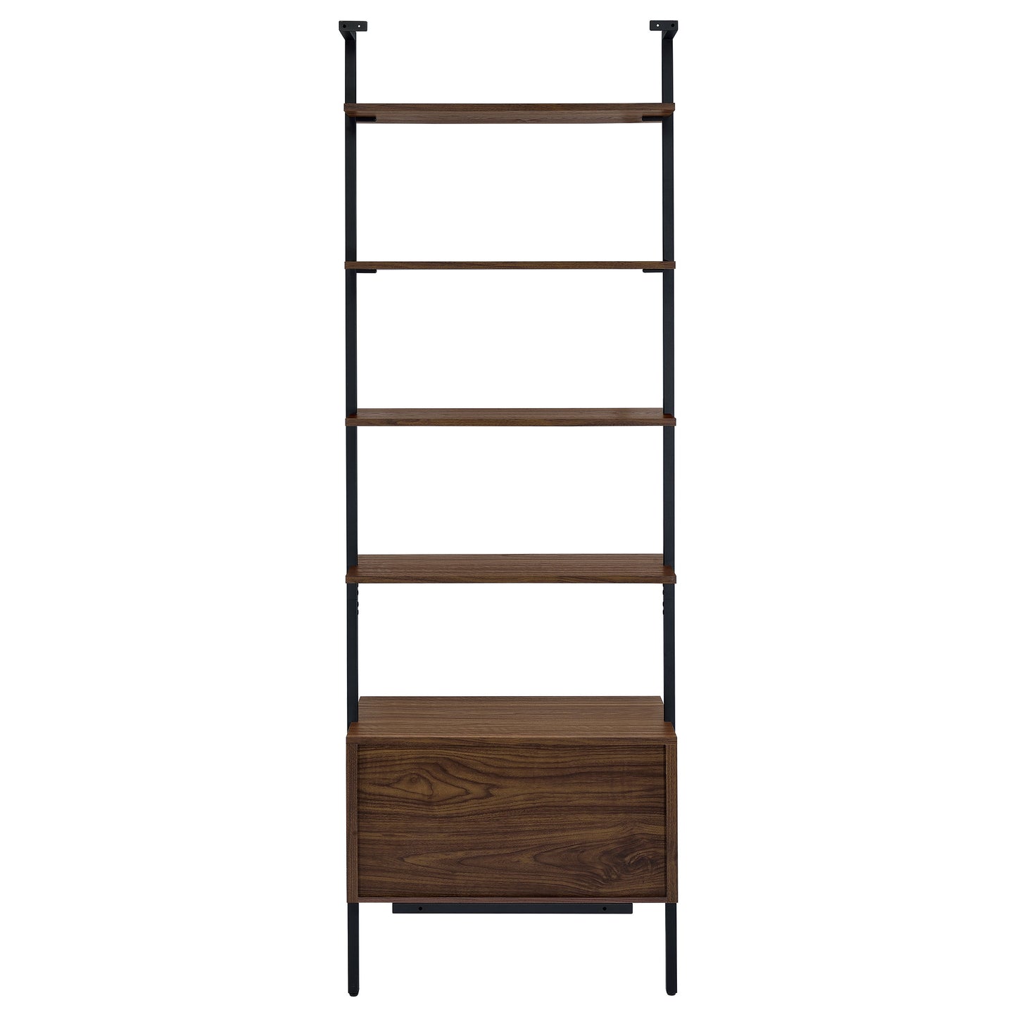 Owens 3-piece 96-inch Wall Mounted Bookshelf Set Walnut