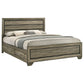 Kauffman Wood California King Storage Panel Bed Washed Taupe